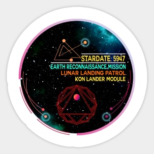 Lost Lunar Patrol - Kon Lander Module Sticker